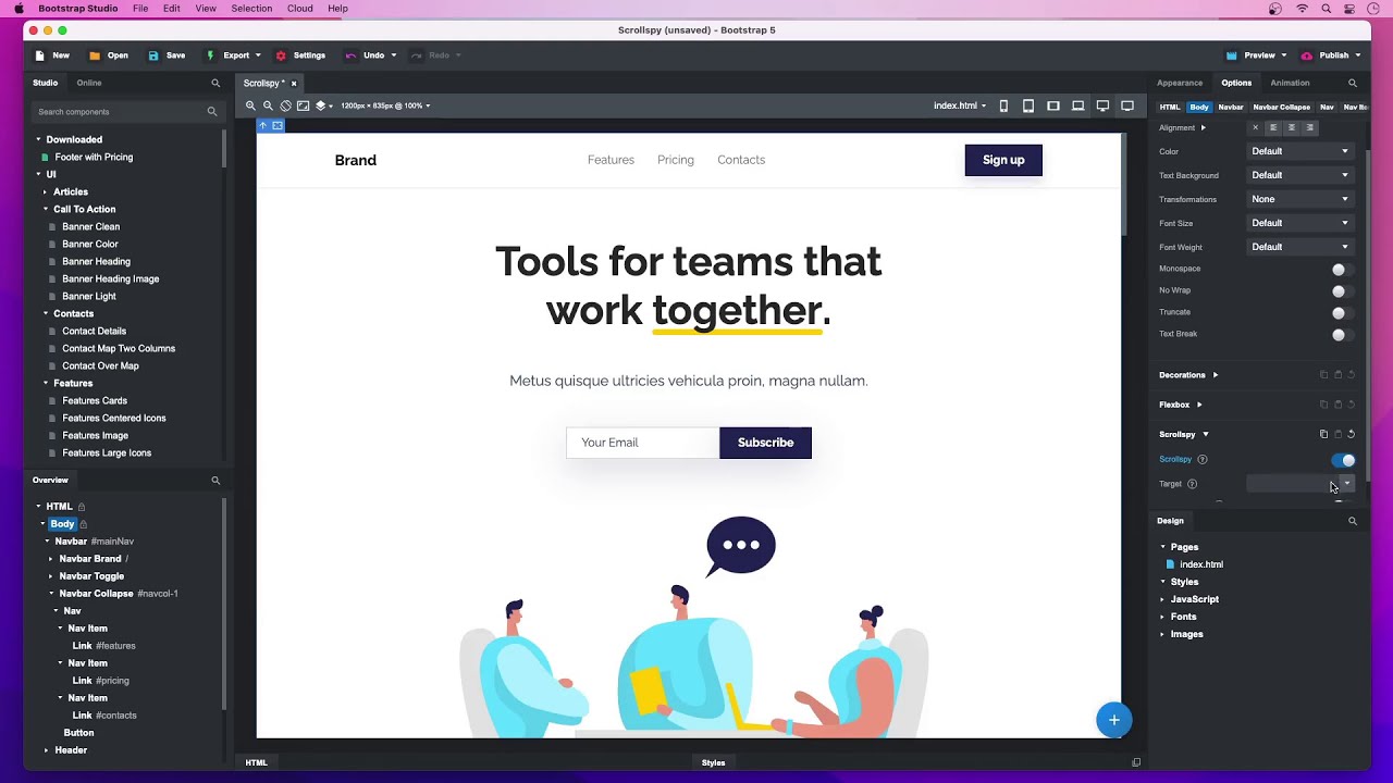 Bootstrap Studio 6.2.0 release video