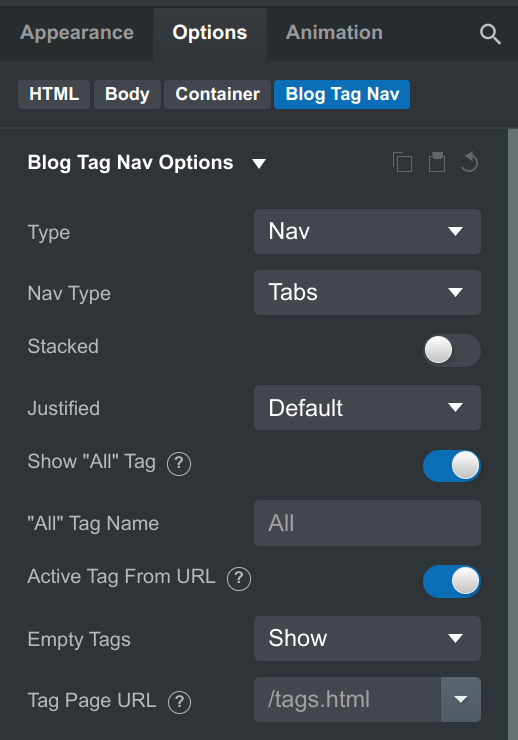 Blog Tag Nav