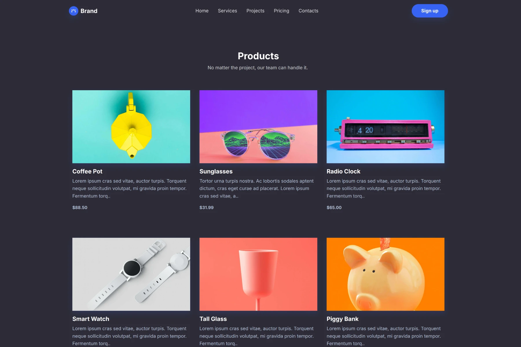 Product List Page